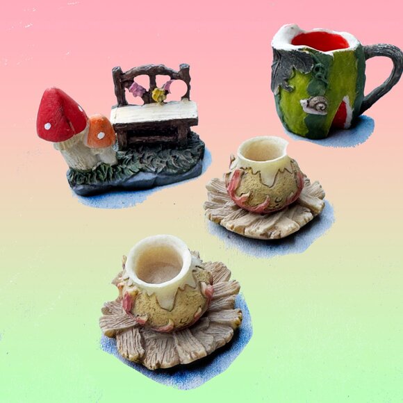 Large lot of fairy garden items - Picture 4 of 10